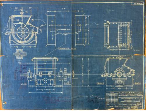 Jeffrey, Hammer Mill, 36" diameter x 36" width grinding Chamber, 6" diameter Shaft, 27" width x 18" deep Feed - Image 10