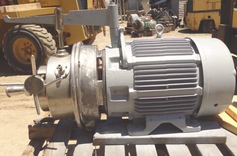 Stone Mill, Stainless Steel, 13.5 diameter x 3" deep Chamber, 2" inlet, 7.5" x 1.5" discharge, 25 HP, 3540 - Image 2