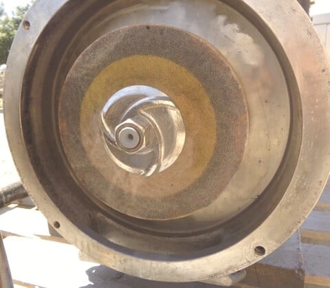 Stone Mill, Stainless Steel, 13.5 diameter x 3" deep Chamber, 2" inlet, 7.5" x 1.5" discharge, 25 HP, 3540 - Image 5