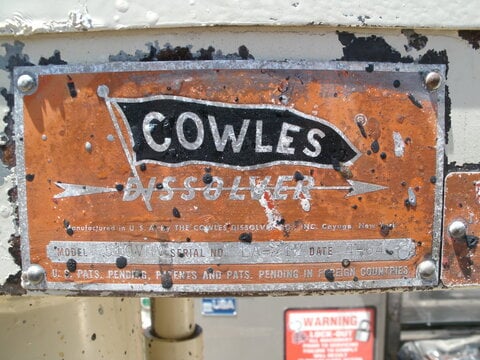 Morehouse Cowles #510-VHVO, Dispersion Mixer, 1-5/8" diameter x 32" Stainless Steel shaft, 38 Stroke, 10 HP - Image 4