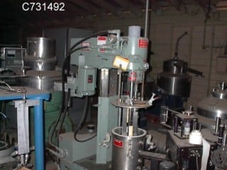 5 gallon Myers #HL-500, Dispersion Mixer, 9" diameter x 12" deep Pot, 14.9 psi, 2 HP, manual hand crank, 1988 - Image 1
