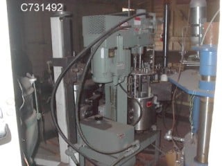 5 gallon Myers #HL-500, Dispersion Mixer, 9" diameter x 12" deep Pot, 14.9 psi, 2 HP, manual hand crank, 1988 - Image 2