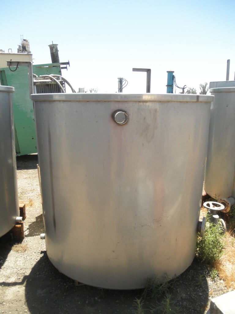 750 gallon Stainless Steel Tank, Agit, 3 HP, 5-1/2' diameter x 4'10" straight side (4 available) - Image 10