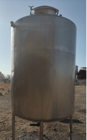 850 gallon CE Howard, 304 Stainless Steel Tank, Jacketed, Agitated, 75 psi, 5' diameter x 6-1/2' straight side - Image 2