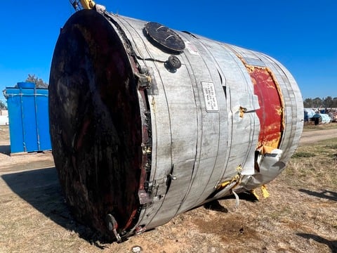 10000 gallon 144" diameter x 144" high, Carbon Steel Tank, flat bottom, dished top and insulated - Image 2