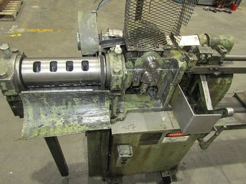 1/16" - 3/16" Shuster #1A, wire straighten & cut-off machine, 5-rotary die, 10' rack, 20-200 FPM - Image 3