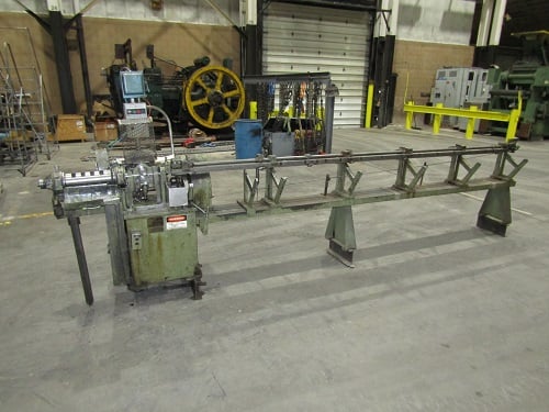 1/16" - 3/16" Shuster #1A, wire straighten & cut-off machine, 5-rotary die, 10' rack, 20-200 FPM - Image 4