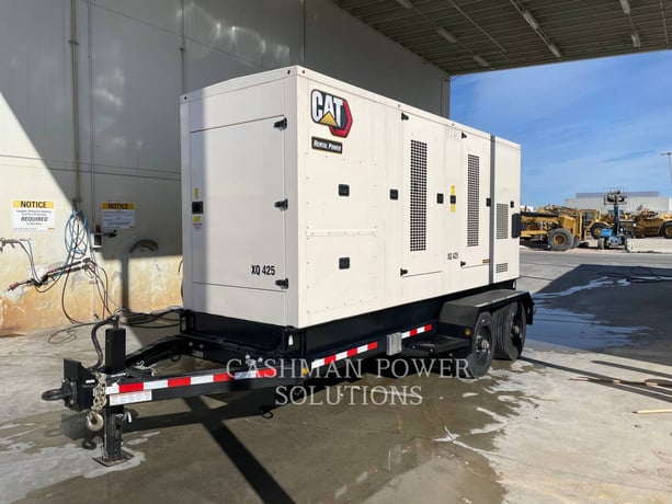 375 KW Caterpillar #XQ425, mobile diesel generator set, 1800 RPM, 480 Volts, 5 hours, 2022 - Image 1