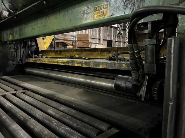 72" x .142" Herr Voss, Cut-To-Length line, 50000 lb., leveler, peeler, pinch roll - Image 5