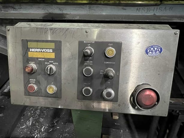 72" x .142" Herr Voss, Cut-To-Length line, 50000 lb., leveler, peeler, pinch roll - Image 8