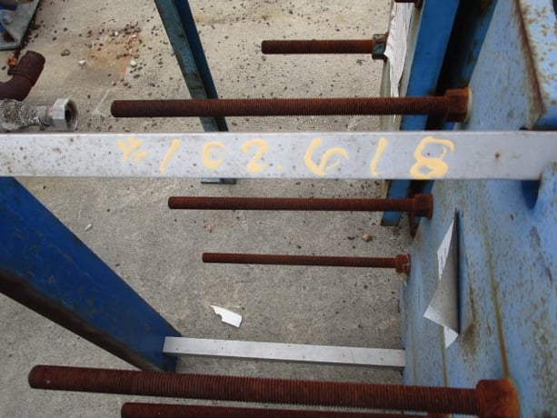 11 sq.ft., APV, plate heat exchanger, 145 psi, (9) plates, 8" W x 22" L plates, 300°F, 1998 - Image 2