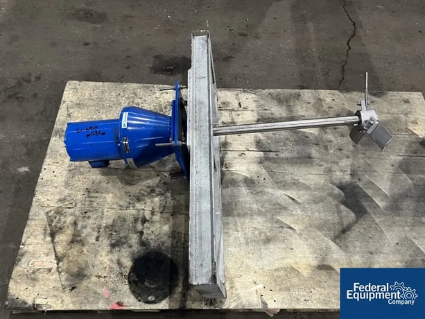 .5 HP Chemineer Agitator, Stainless Steel steel shaft & blades, mounting frame, 230/460 V., S/N 2912184-3 - Image 5