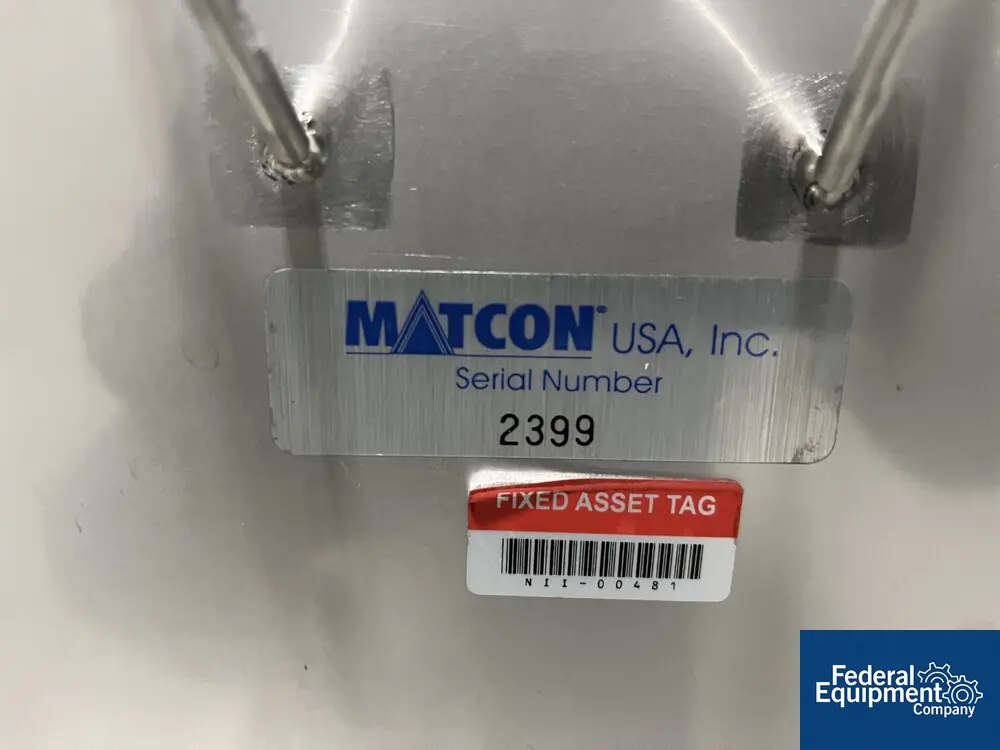 Matcon IBC Bin, Stainless Steel, 500 Liter, cone bottom, powder bin type - Image 2