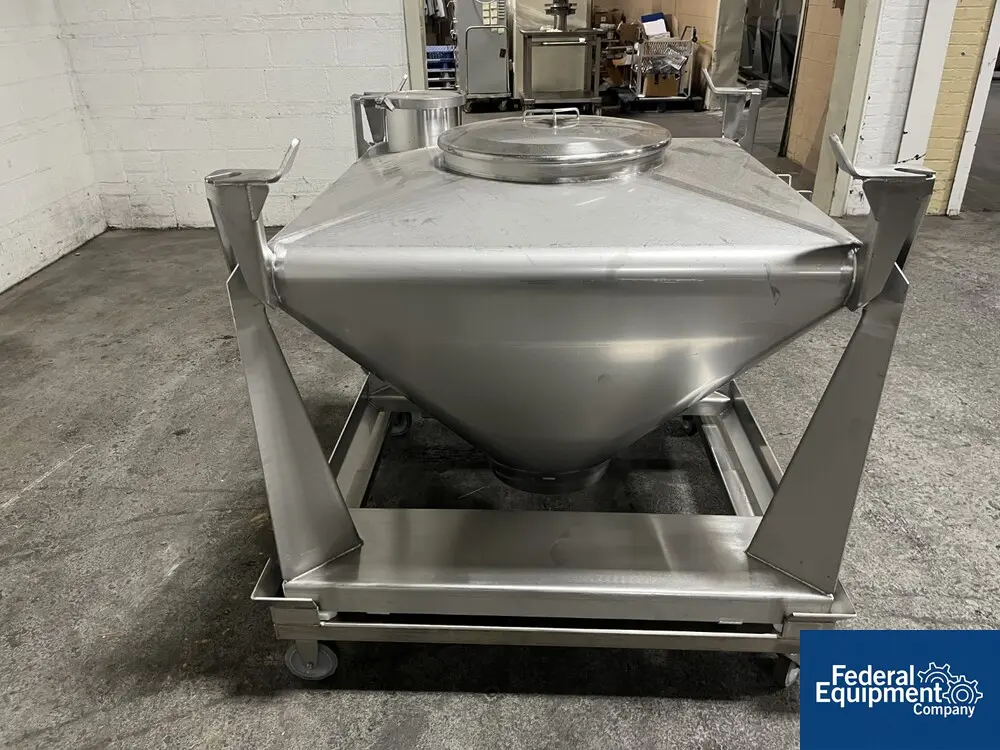Matcon IBC Bin, Stainless Steel, 500 Liter, cone bottom, powder bin type - Image 5