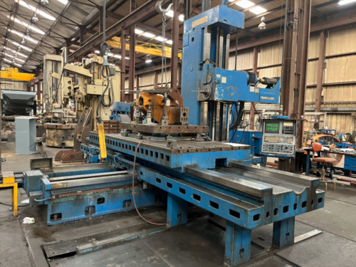5" Giddings & Lewis #70-H5-T, CNC horizontal boring mill, 60" x 144" table, 132" X, 72" Y, G & L 8000 Control - Image 1