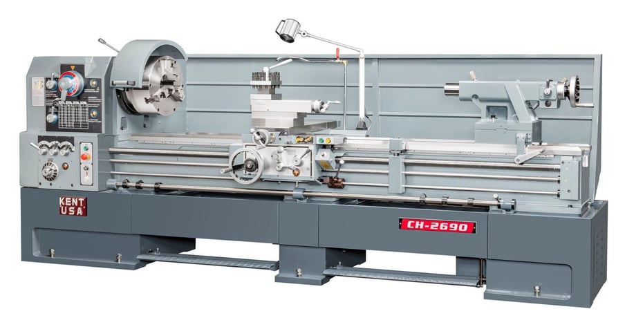 26" x 90"/120"/160" Kent USA #CH-26, precison engine lathe, 15 HP, 3-jaw 16" chuck, new - Image 1