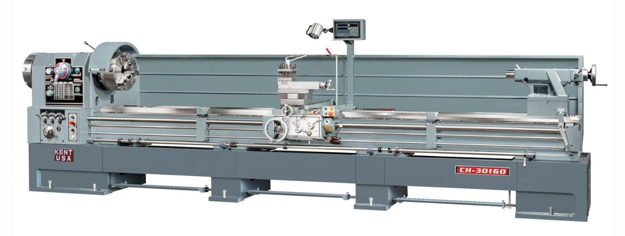 30" x 90"/120"/160" Kent USA #CH-30, precison engine lathe, 15 HP, 3-jaw 16" chuck, new - Image 1