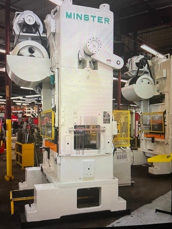 150 Ton, Minster #P2-150-54 PieceMaker, geared straight side double crank press, 6" stroke, 23" Shut Height - Image 2