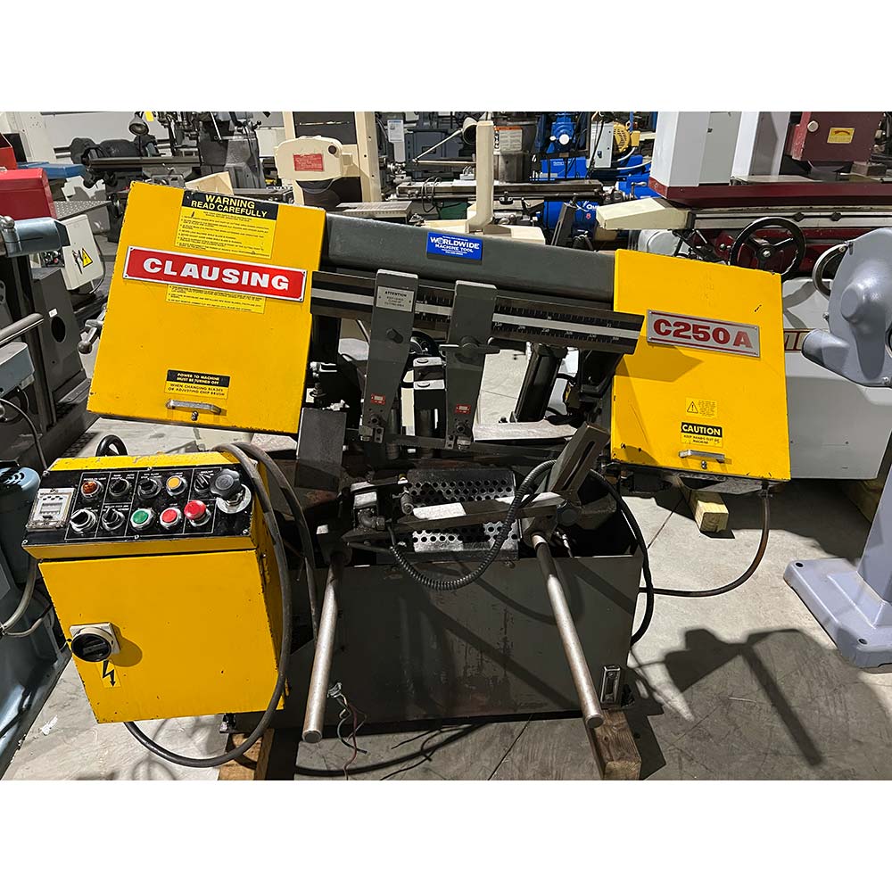 10" x 16" Clausing #C250A, automatic horizontal band saw, 1" blade, 2 HP, 70-280 FPM, 1998 - Image 1