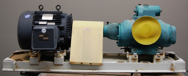Leistritz #L2NG-116/180-AHGKI-G, Screw Pump and Motor Pump, 8" X 8", W/ Skid Carbon Steel, Used - Image 1