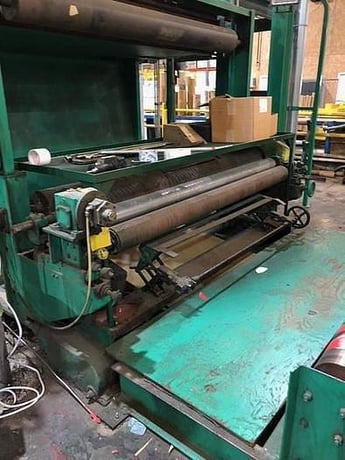 Black Clawson #TDL, 2-drum winder, 72" Wolverine 1 color press, 2500 FPM, shear slitting - Image 2