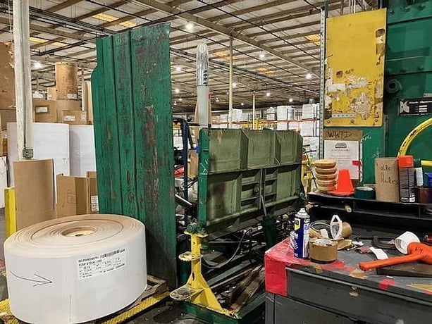 Black Clawson #TDL, 2-drum winder, 72" Wolverine 1 color press, 2500 FPM, shear slitting - Image 5