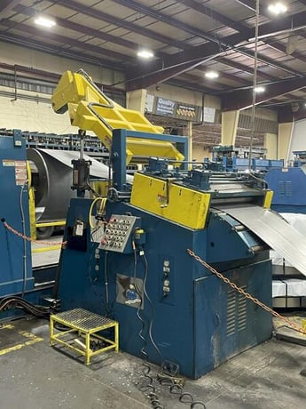 20000 lb. Coe Press Equipment, conventional servo coil feed line, 36" width,.125" thickness, 72" OD, 1999 - Image 9