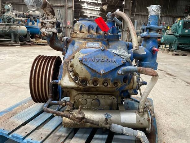 Mycom #N6A, 6-Cylinder Reciprocating Compressor, Belt Driven - Image 7