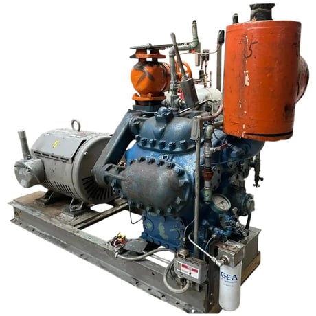 75 HP York #A3089, 8-Cylinder Reciprocating Compressor Package, 230/460 V, Direct Drive Driven - Image 2