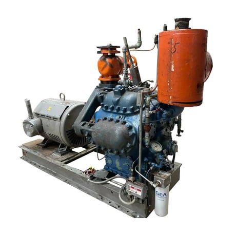 75 HP York #A3089, 8-Cylinder Reciprocating Compressor Package, 230/460 V, Direct Drive Driven - Image 4
