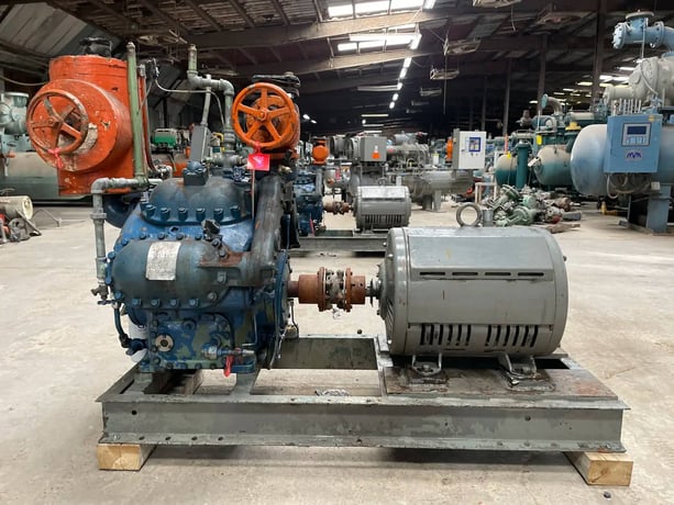 75 HP York #A3089, 8-Cylinder Reciprocating Compressor Package, 230/460 V, Direct Drive Driven - Image 8