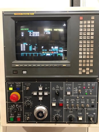 Daewoo Doosan #Puma-200LC, 20.1" swing, 8" chuck, 2.5" bar, 13.8" dia., 21.65" lgth, A2-6, Fanuc 18T, 1998 - Image 7