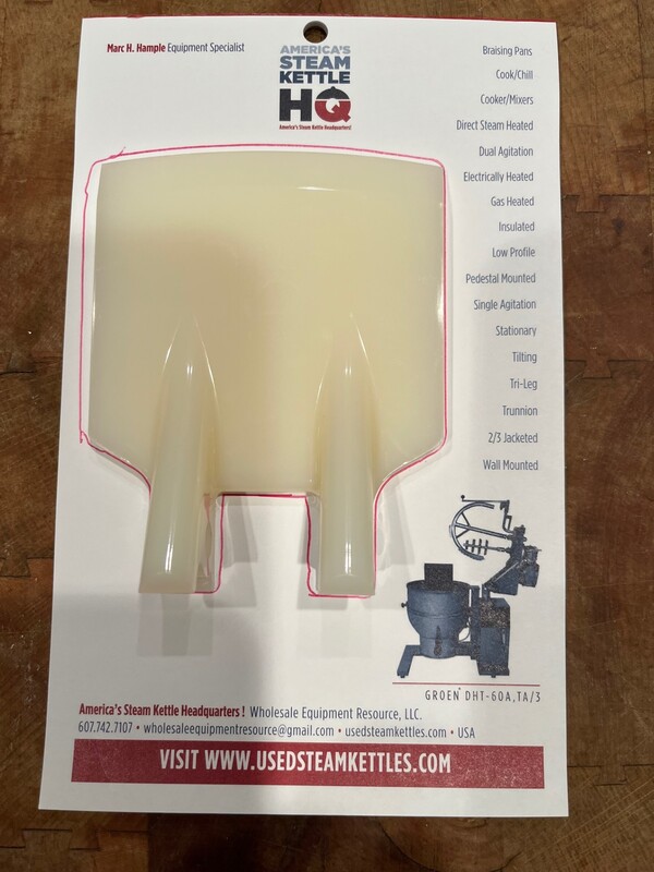 Kettle Scraper Finger, poly scraper blade, 3.5" W x 4.5" L, fits Hamilton, Cleveland, & others, 2023 - Image 9