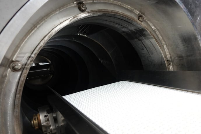 Lyco, pouch cooker rotary system, Stainless Steel contact parts, 72" OD x 96" long perforated drum, 2 HP - Image 3