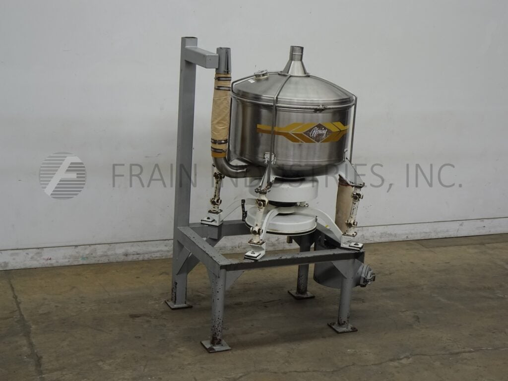Pfening Co., high pressure inbline sifter, 125-500 lb. per minute, 304 Stainless Steel housing, cast iron - Image 5