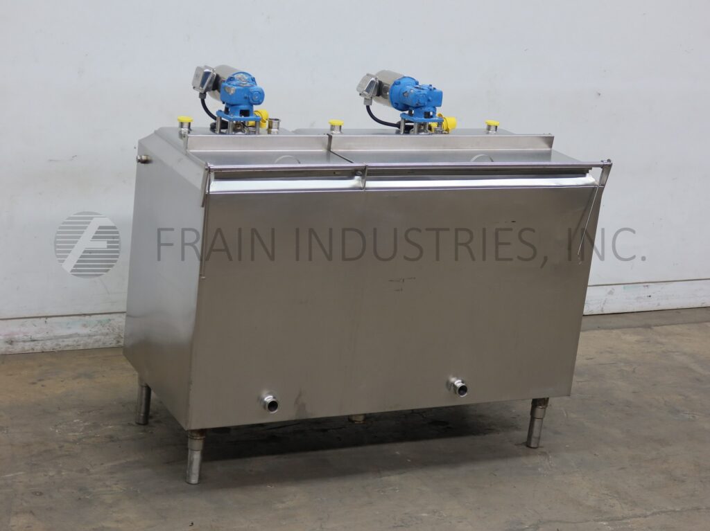 Cherry Burrell #BC, 2 compartment 304 Stainless Steel low pressure jacketed & insulated flavor tank, left - Image 1