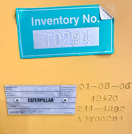 2250 KW, 1800 RPM, Caterpillar, PN 211-4892, 13800 Volts - Image 5