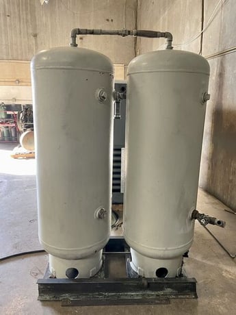 103 cfm, 132 psi, Atlas Copco #GA37, rotary screw air compressor, 50 HP, air storage tank - Image 9