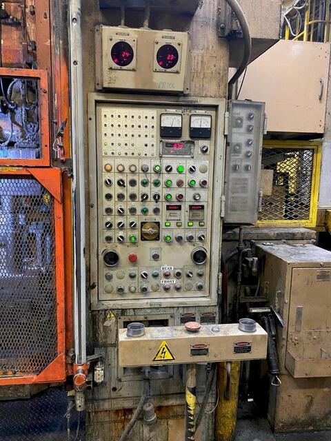1000 Ton, Fukui #MSF-1000, mechanical single crank cold forging press, 11.1" stroke, 33.46" Shut Height, air - Image 4