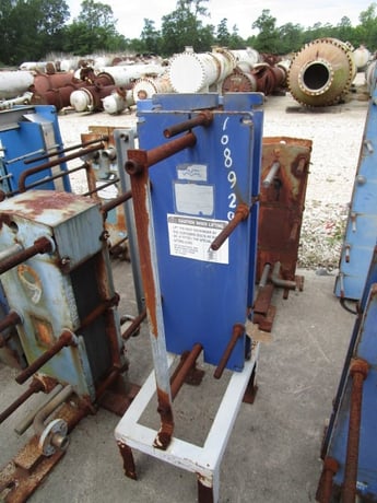 25 sq.ft., Alfa-Laval, M6-MFG, scrubber heat exchanger, .60mm plate thickness, 150 psi, 200°F, Carbon Steel - Image 4