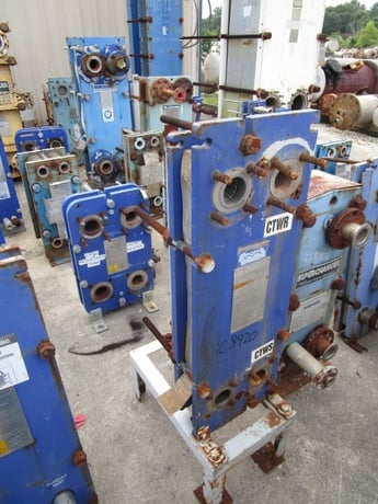 25 sq.ft., Alfa-Laval, M6-MFG, scrubber heat exchanger, .60mm plate thickness, 150 psi, 200°F, Carbon Steel - Image 7