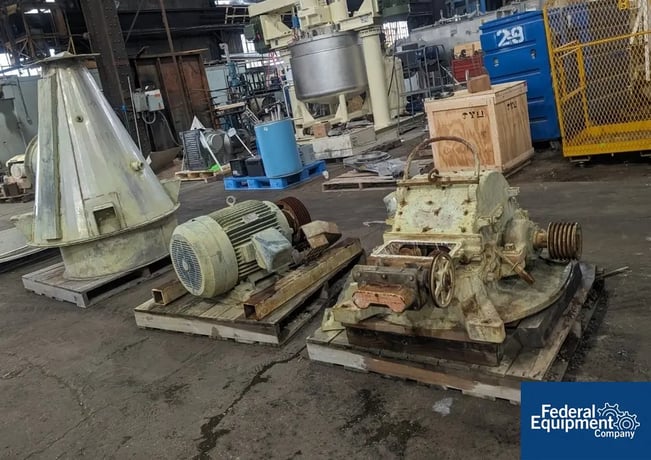 Mikro #TH Pulverizer Hammer Mill, dual horizontal screw feeder, with main motor - Image 1