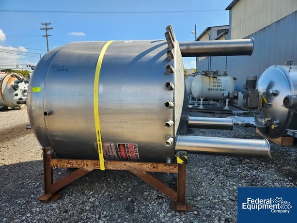 1056 gallon Hundom #HDRH-4000, Process Kettle, Stainless Steel, 4000 Liter, 72" diameter x 60" straight side - Image 1