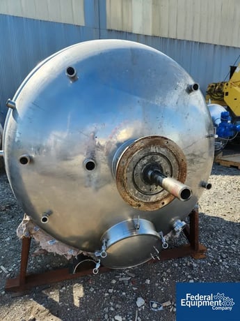 1056 gallon Hundom #HDRH-4000, Process Kettle, Stainless Steel, 4000 Liter, 72" diameter x 60" straight side - Image 5