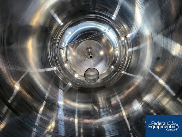 1056 gallon Hundom #HDRH-4000, Process Kettle, Stainless Steel, 4000 Liter, 72" diameter x 60" straight side - Image 8