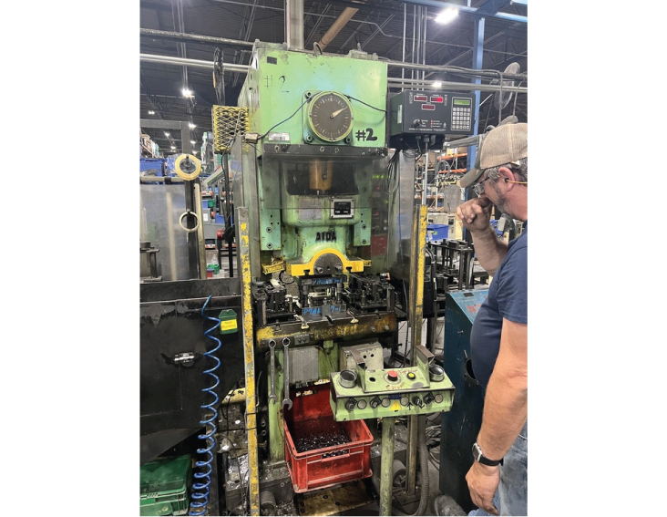 39 Ton, Aida #NC1-35(1), single crank gap frame press, 1.96" stroke, 7.87" Shut Height, 1.96" adj., 90-200 - Image 1