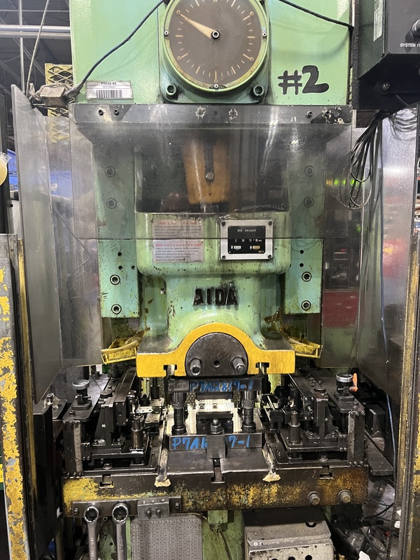 39 Ton, Aida #NC1-35(1), single crank gap frame press, 1.96" stroke, 7.87" Shut Height, 1.96" adj., 90-200 - Image 4