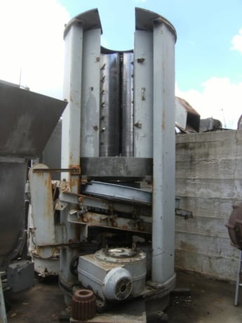 Jones #P-225, Press Master Vertical Screw Press, w/Vibratory Shaker Discharge - Image 2