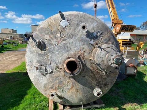 1500 gallon Walker Stainless Stainless, Stainless Steel Jacketed Reactor Tank, 6' diameter x 7' straight - Image 4