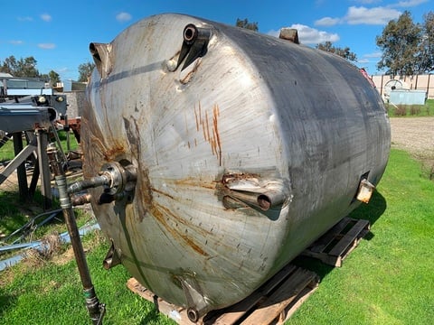 1500 gallon Walker Stainless Stainless #82-C-7.5, Stainless Steel Jacketed Mixing Tank, 6' diameter x 7' - Image 3